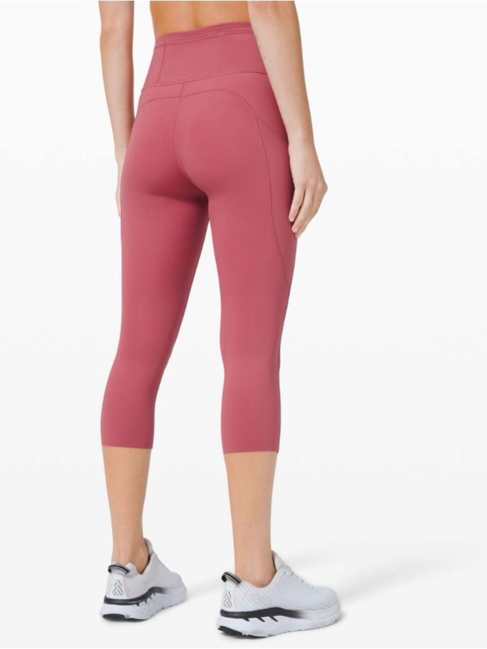 Lululemon Fast and Fee Crop Cherry Tint - Picture 2 of 5